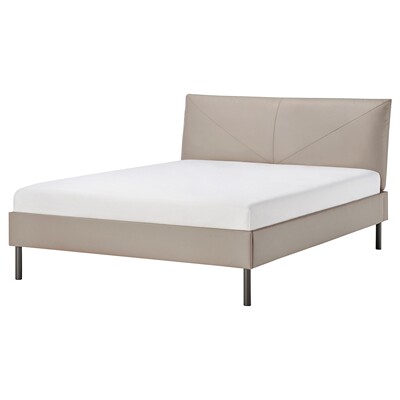 国内宜家斯拉特古博软包床架双人床IKEA家具代购