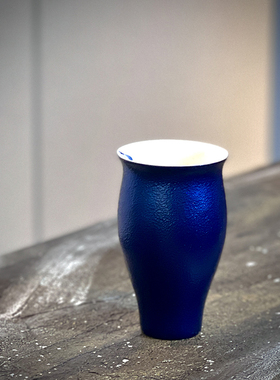 大漆主人杯陶瓷胎螺钿酒杯漆器