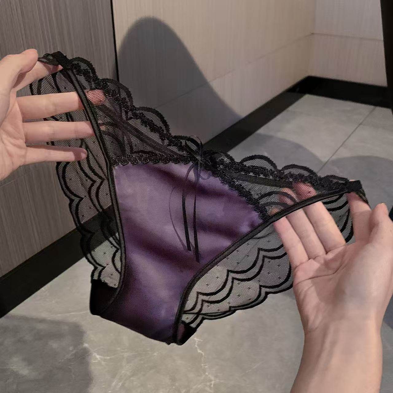 法式蕾丝内裤女士性感高开叉纯欲勾人2025新款女生无痕透气三角裤,女士内衣/男士内衣/家居服,女三角裤,淘宝优惠券,粉丝福利购,淘宝优惠卷