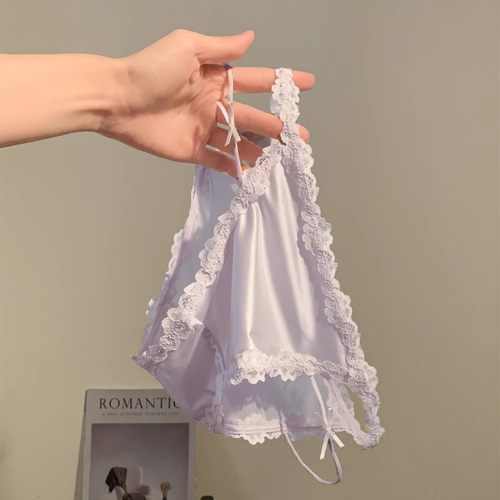 性感缎面蕾丝内裤女生三角裤