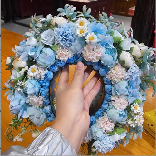 儿童泉州浔埔女簪花头饰民族风仙花围绢花高颜值汉服手工古风发饰