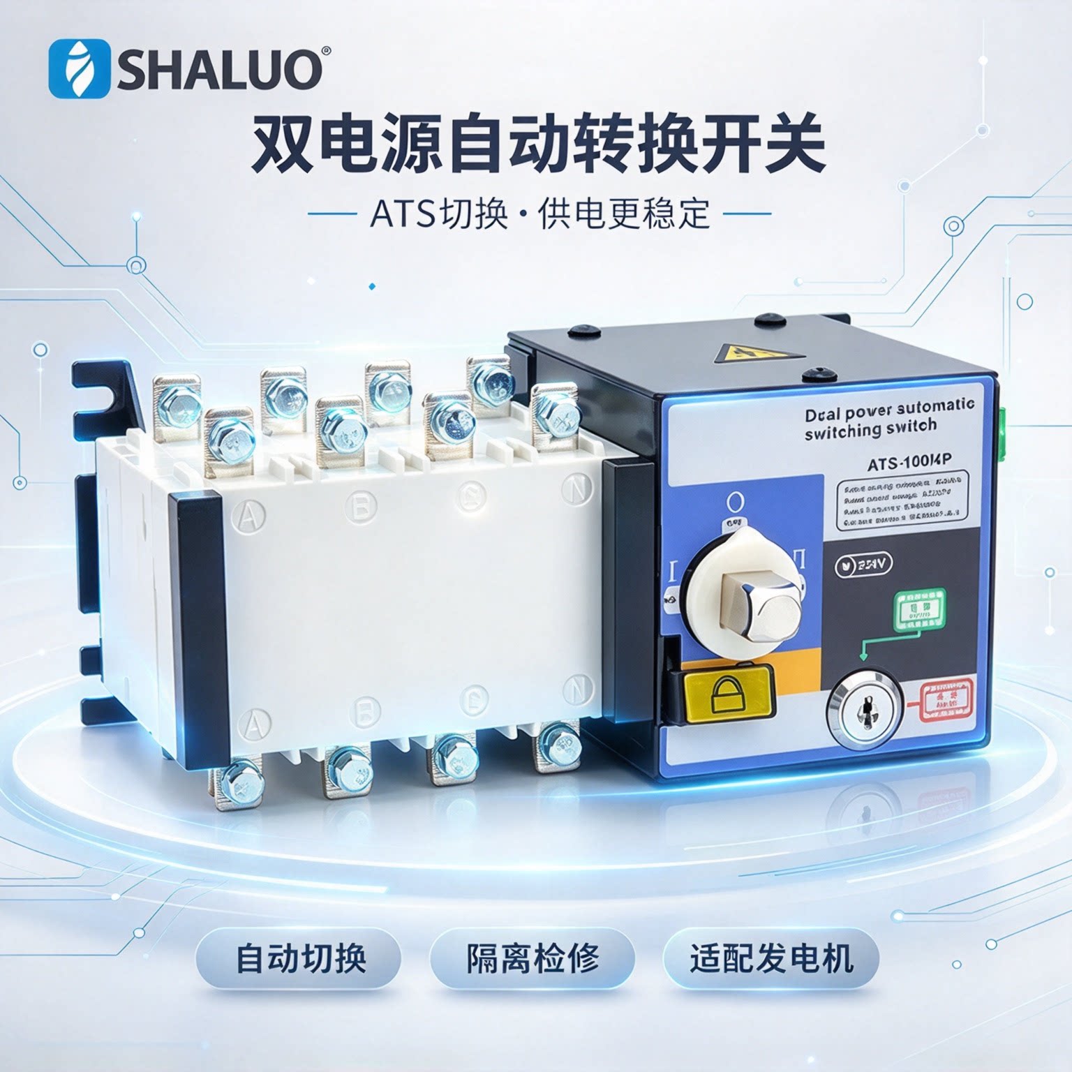 发电机组ATS双电源自动切换开关