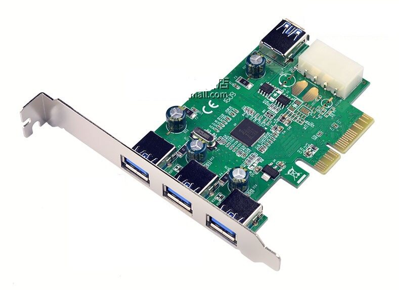 西霸FG-EU309A PCI-E 4X USB3.0卡PCI-E转3口USB3.0卡Etron EJ198