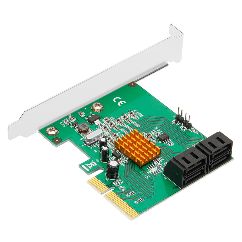 正品魔羯MOGE MC2688 PCI-E4口SATA3阵列卡PCI-E转4口SATA3扩展卡