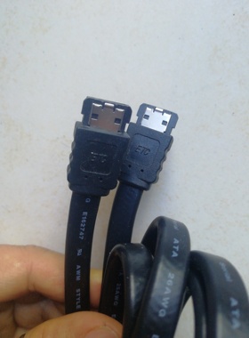 Amphenol安费诺工业级ESATA转SATA数据线2米SATA转ESATA3数据线