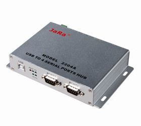 正品捷瑞JaRa 2204A USB2.0转RS232串口转换器USB4口RS232串口卡