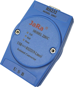 正品捷瑞JaRa 2201C 工业级USB2.0转RS232串口线光电隔离转换器