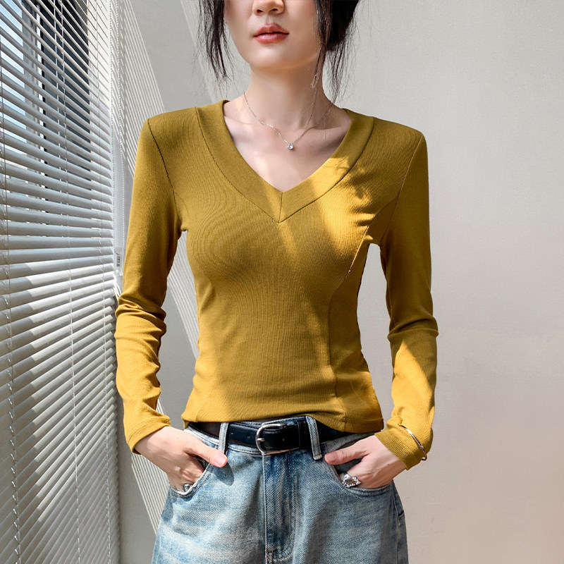 歌倍尚长袖t恤女2025新款