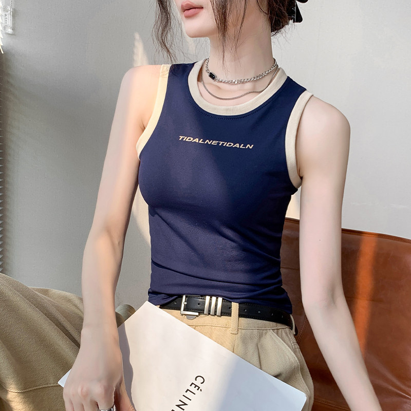 2025新款美式修身显瘦背心吊带