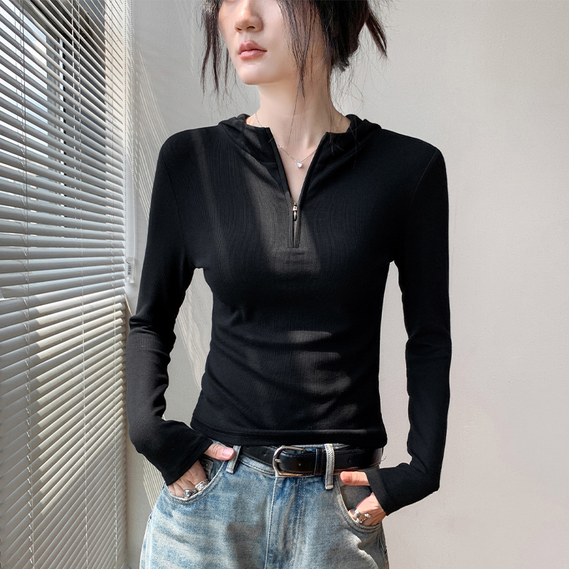 歌倍尚长袖t恤女2025新款卫衣