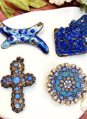 vintage中古首饰孤品胸针