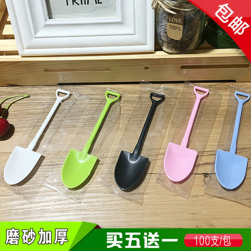 塑料一次性铲勺水果甜品冰淇淋勺