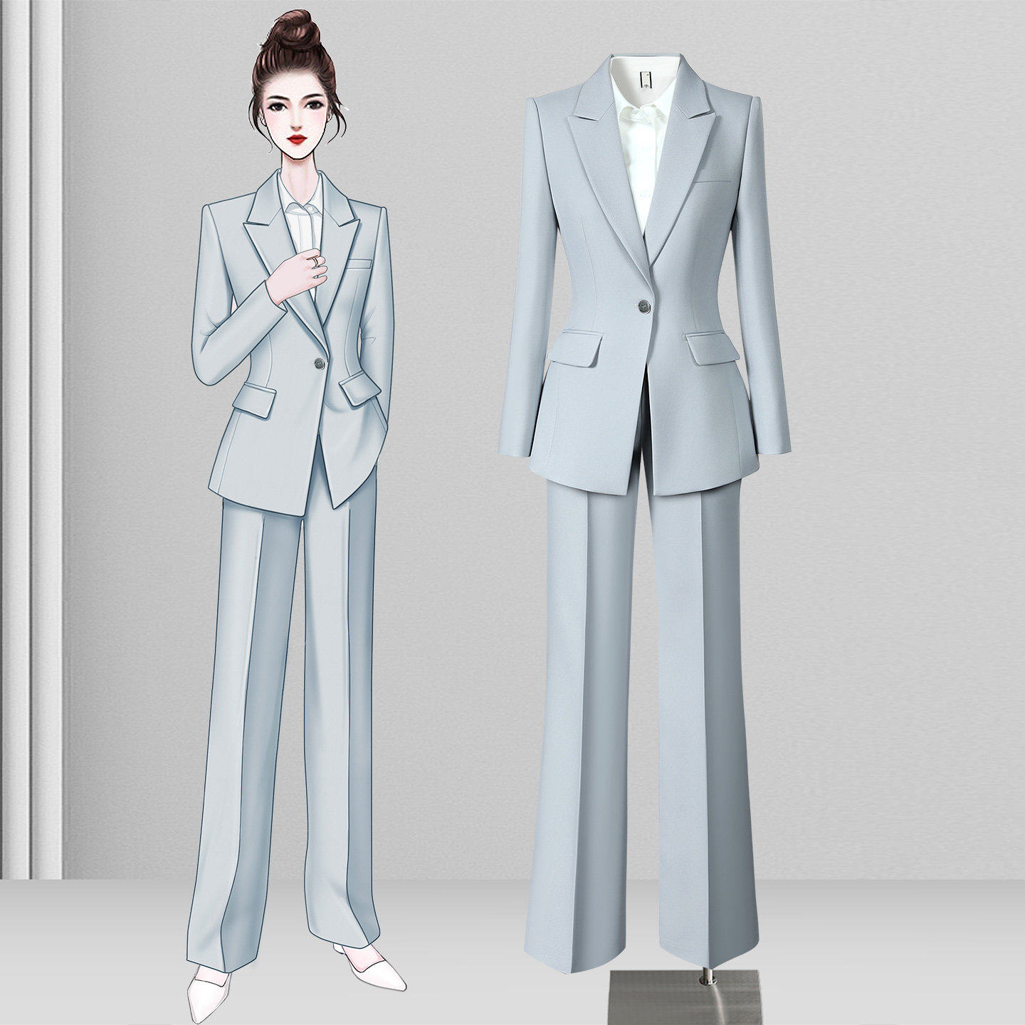 高级感西装套装女2026新款西服外套气质女神范通勤面试职业工作服