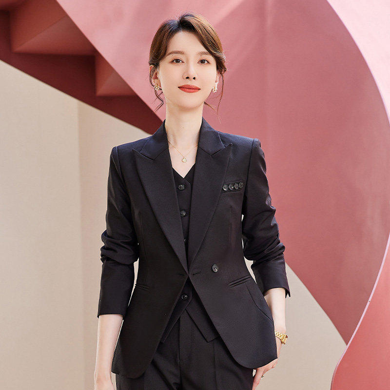 诗璐雅西装外套女春季2024新款修身高级感OL白领通勤时尚洋气西服
