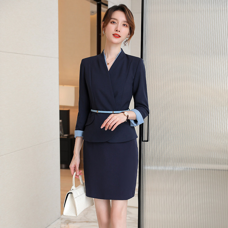 诗璐雅时尚经理职业西服套装女春秋房地产销售工作服气质2024新款