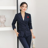 女神范 商务气质小西服前台接待工作装 诗璐雅正式 场合高端职业套装
