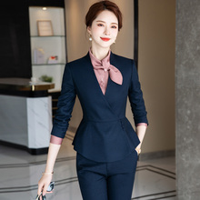 职业西装套装酒店正装气质美容院前台工装珠宝店工作服女秋冬高端