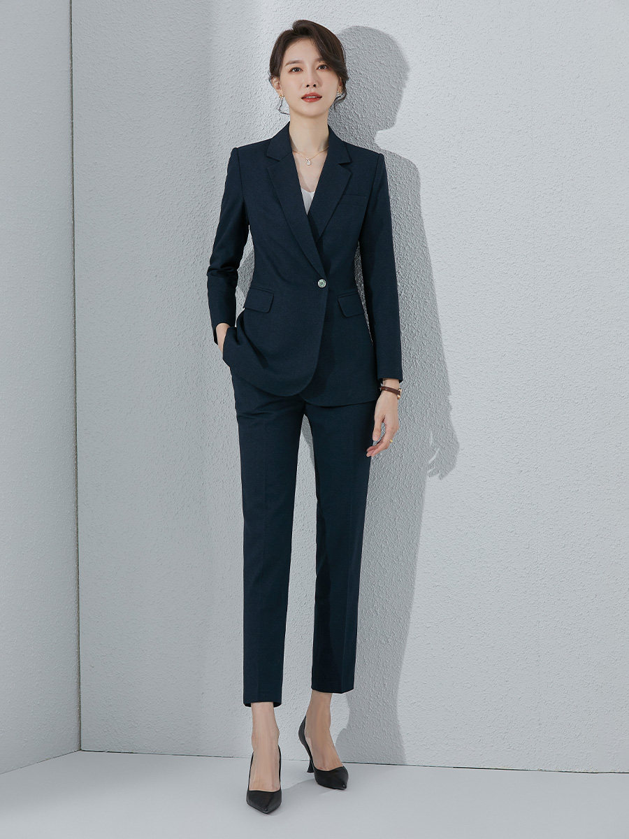 诗璐雅西装套装女秋冬时尚气质酒店经理高端商务正装女西服职业装