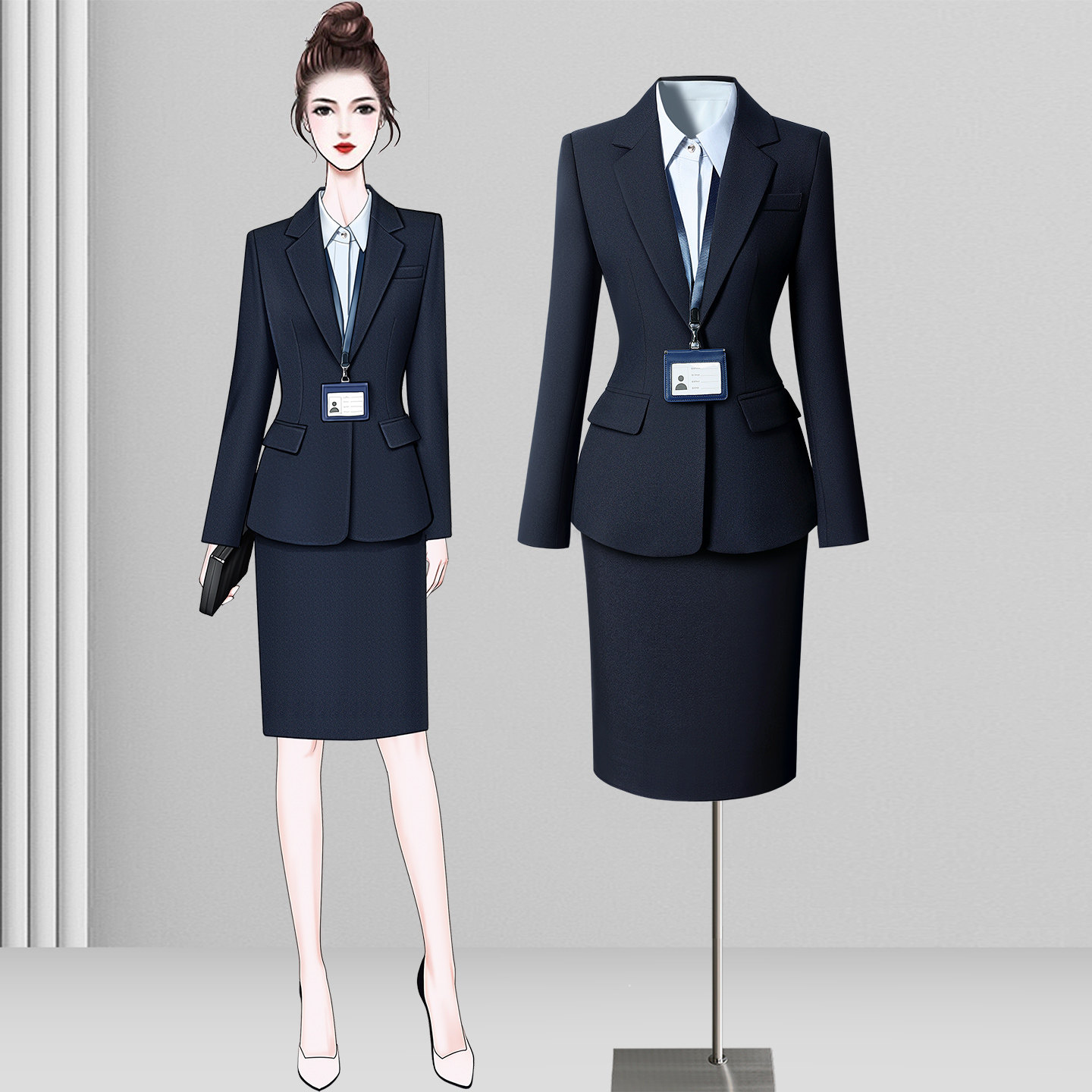 春季新款西装套装女律师修身职业西服外套公务员商务面试通勤正装