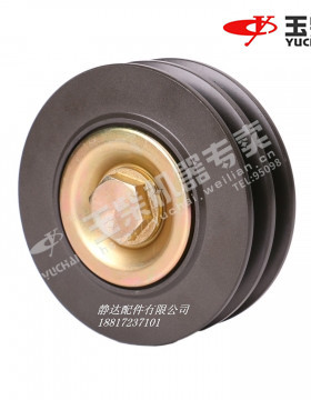 玉柴原厂发动机配件4108/4110张紧轮部件530-1002110A双槽工程车
