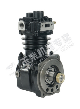 玉柴YC4F发动机原厂F3100-3509100C空气压缩机打气泵东风江淮客货