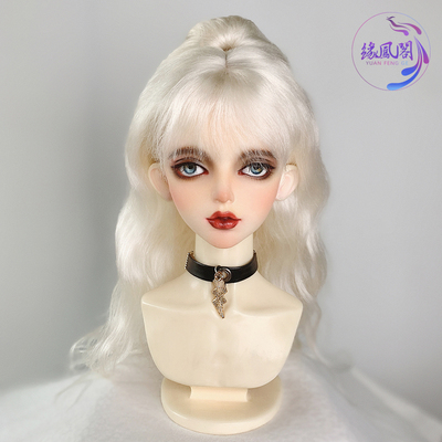 taobao agent Yuanfeng Pavilion BJD doll wig 3 -point small three -pointer Angras wool horse horses and bangs bangs hair embryo shape hair