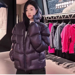 200克90白鸭绒 东北极寒户外羽绒服男情侣云朵泡芙连帽面包服潮流