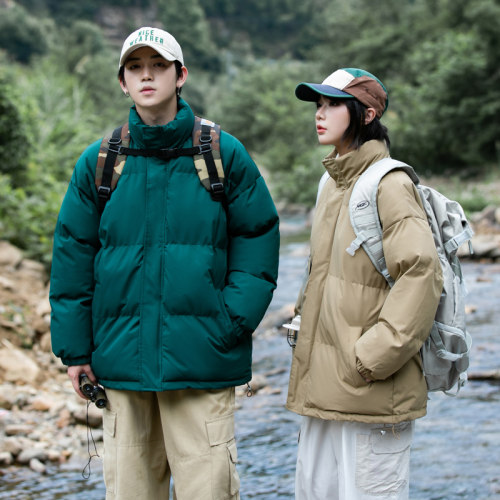 加厚保暖面包服男女同款 冬季山系情侣款棉服外套立领棉袄子宽松