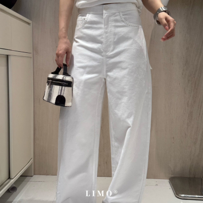LIMO纯色直筒显瘦休闲长裤女