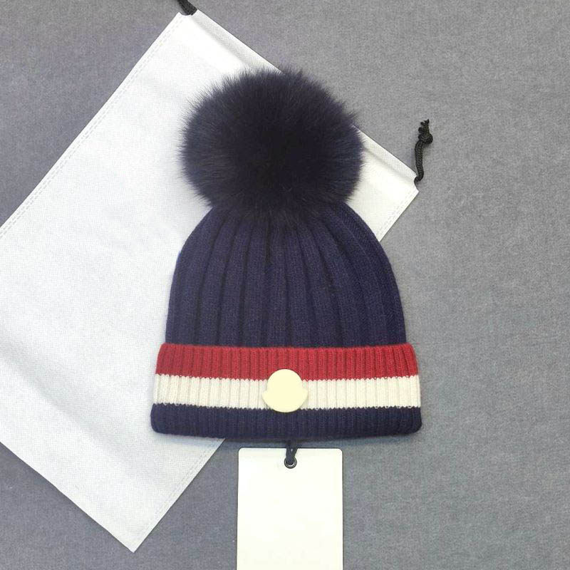 冬季新款羊毛针织毛线女帽滑雪帽欧美时尚款女毛球帽cap шапк