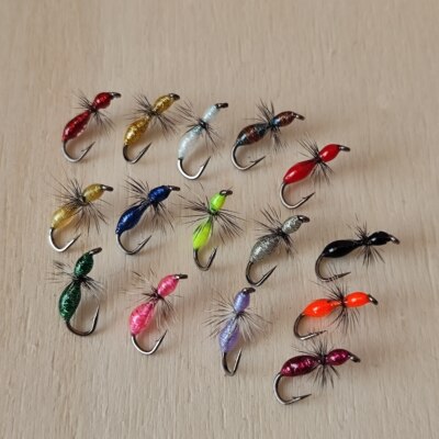 高光炫彩蓑羽蚂蚁微物飞蝇钩