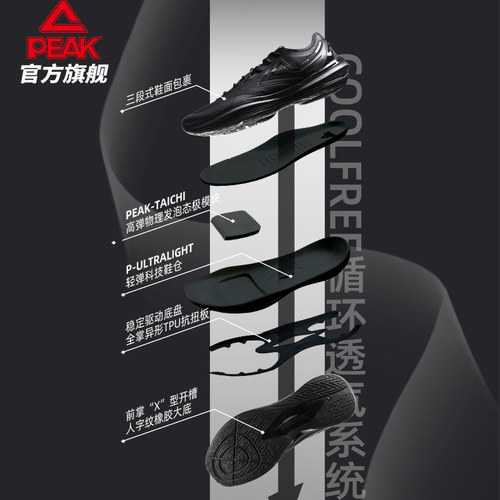 匹克态极轻灵3篮球鞋夏季新品实战球鞋低帮运动鞋跑快灵后卫战靴