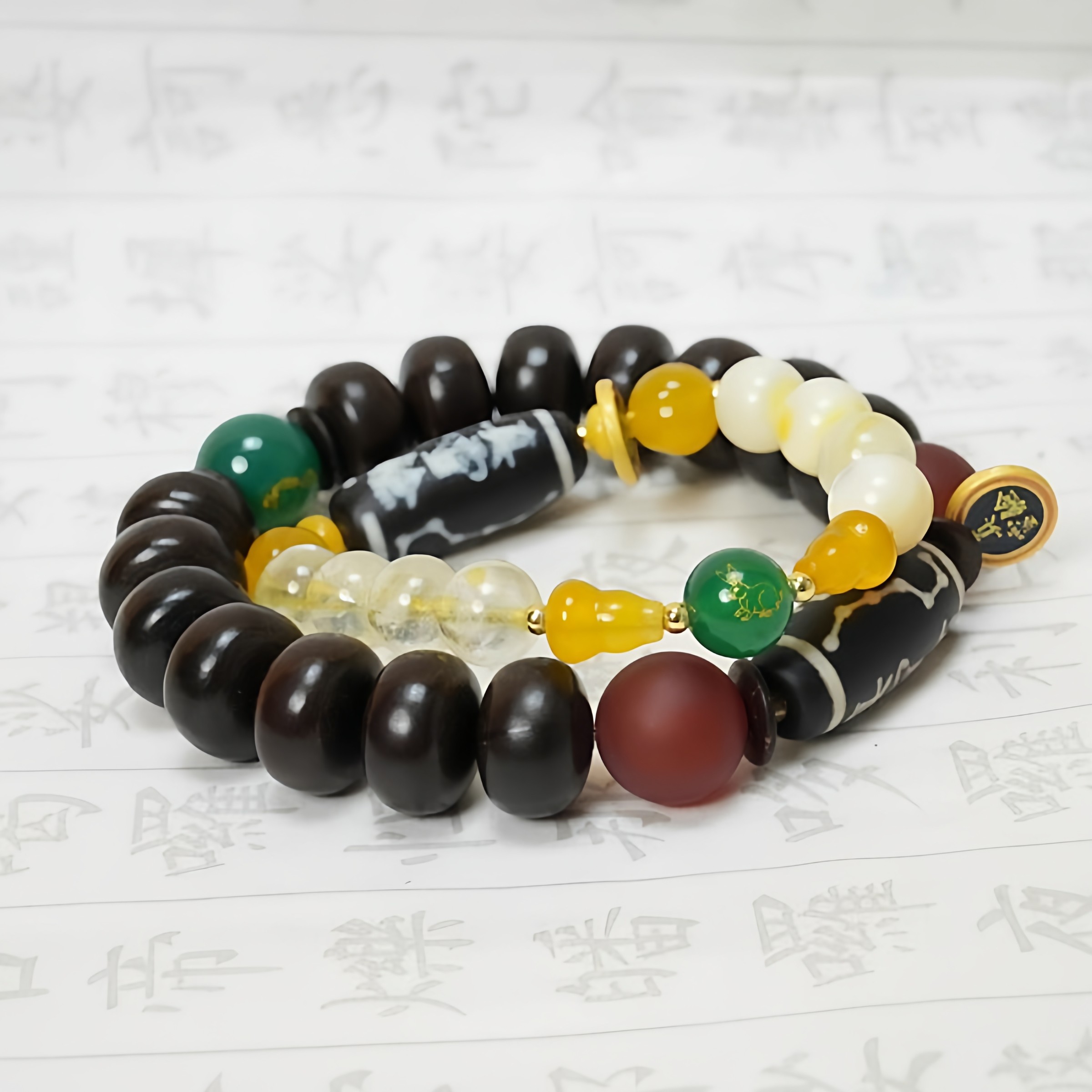 真灵验2026马年吉祥物属狗人六合情侣水晶玛瑙情缘手链六道木手串