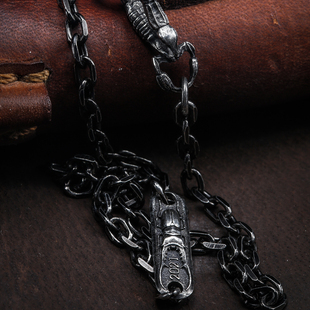 吾蟲原创动物太角链S925银甲虫蝎子项链个性男生生日礼物创意礼品