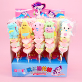 卡通串串棉花糖冰糖葫芦软糖动物造型棒棒糖年货儿童节礼物摆摊批