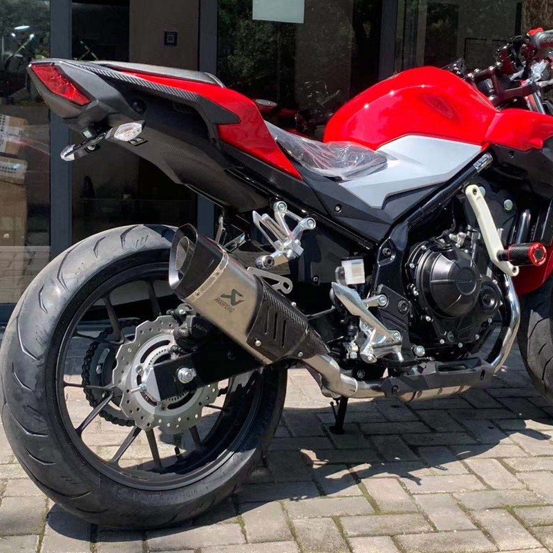 适用本田cb400f摩托车400x改装排气管无损排气不锈钢款