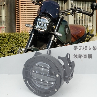 改装 LED大灯 大灯 752s大灯总成 适用贝纳利幼狮500大灯502c