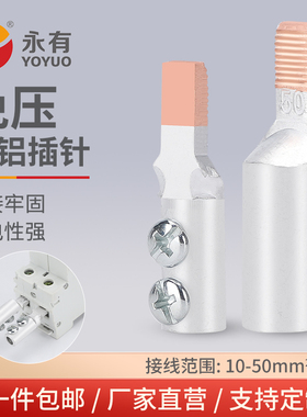 DTLC空开专用免压铜铝过渡线鼻子C45插针连接断路器DZ47接线端子