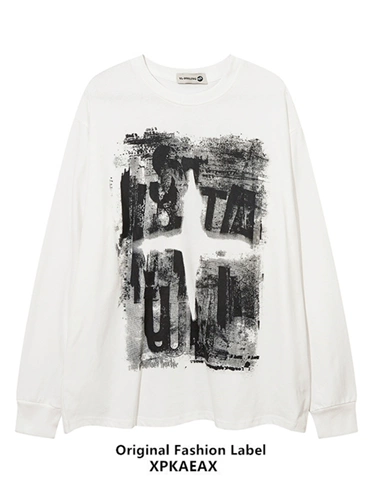 Оригинальная футболка с коротким рукавом, европейский стиль, оверсайз