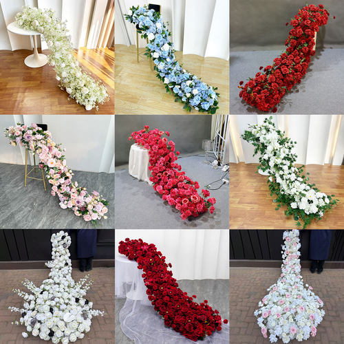 瀑布桌花婚庆仿真花生日装饰花