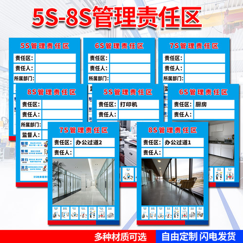 责任区标志墙贴整理整顿