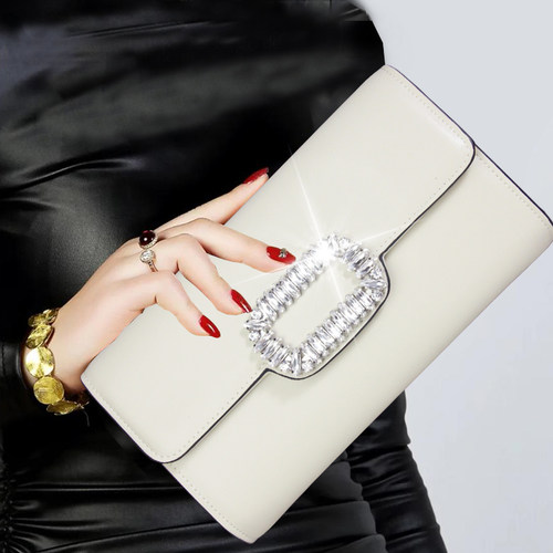 艾薇媞真皮正品手拿包女包单肩包