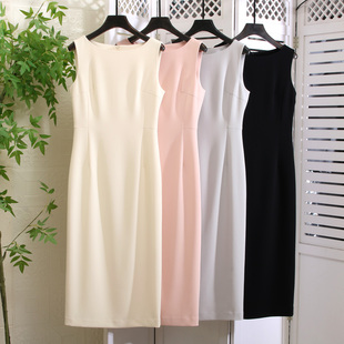 日本三菱三醋酸颗粒质感开衩鱼尾裙连衣裙 100来件 韩版 纯正奢