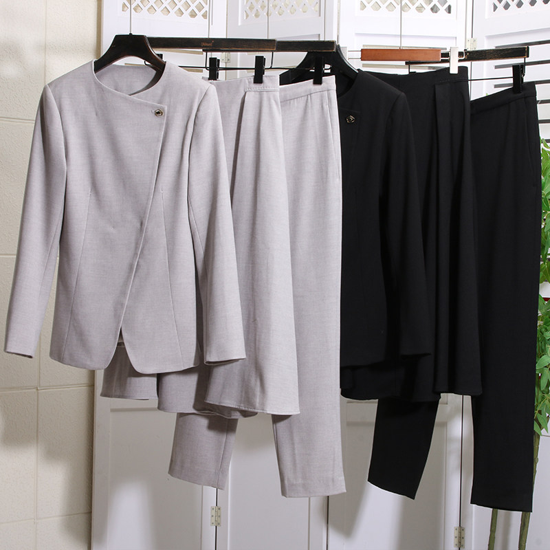 越南元蛋尾货GD 满满的力量感 优雅知性羊毛混纺商务精致套装秋冬 - 别具一格时尚出品