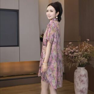 661-减龄粉黛夏季新款衬衫套装女款短袖短裤韩版宽松显瘦休闲套装