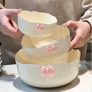 高级感果盘钻石纹沙拉碗家用客厅糖果瓜子干果厨房甜品碗