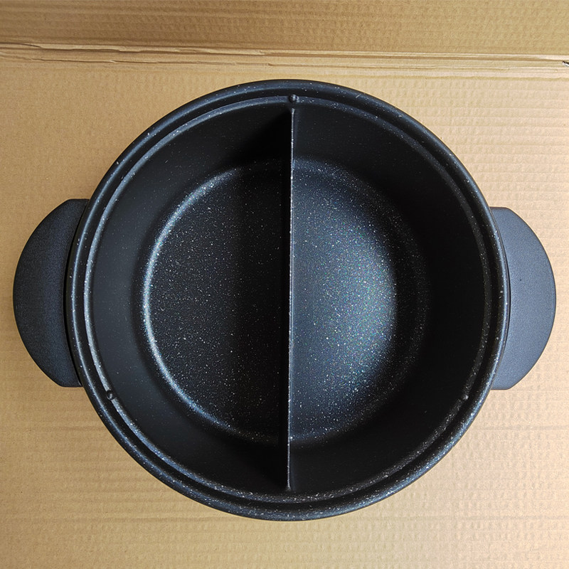 韩国乌龟锅8200和9200麦饭石不粘锅深煮锅火锅鸳鸯汤锅燃气灶用