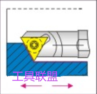 主偏角60度内孔镗刀杆S08K/S10K/S12M/S16Q/S20R/S25S-STWCR09/11