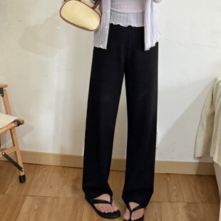 休闲外穿高腰收腹显瘦显高直筒裤 小个子春季 9513 小直筒 大妍