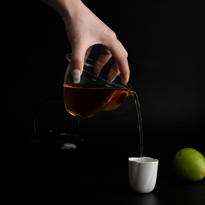 触角玻璃公道杯茶具配件